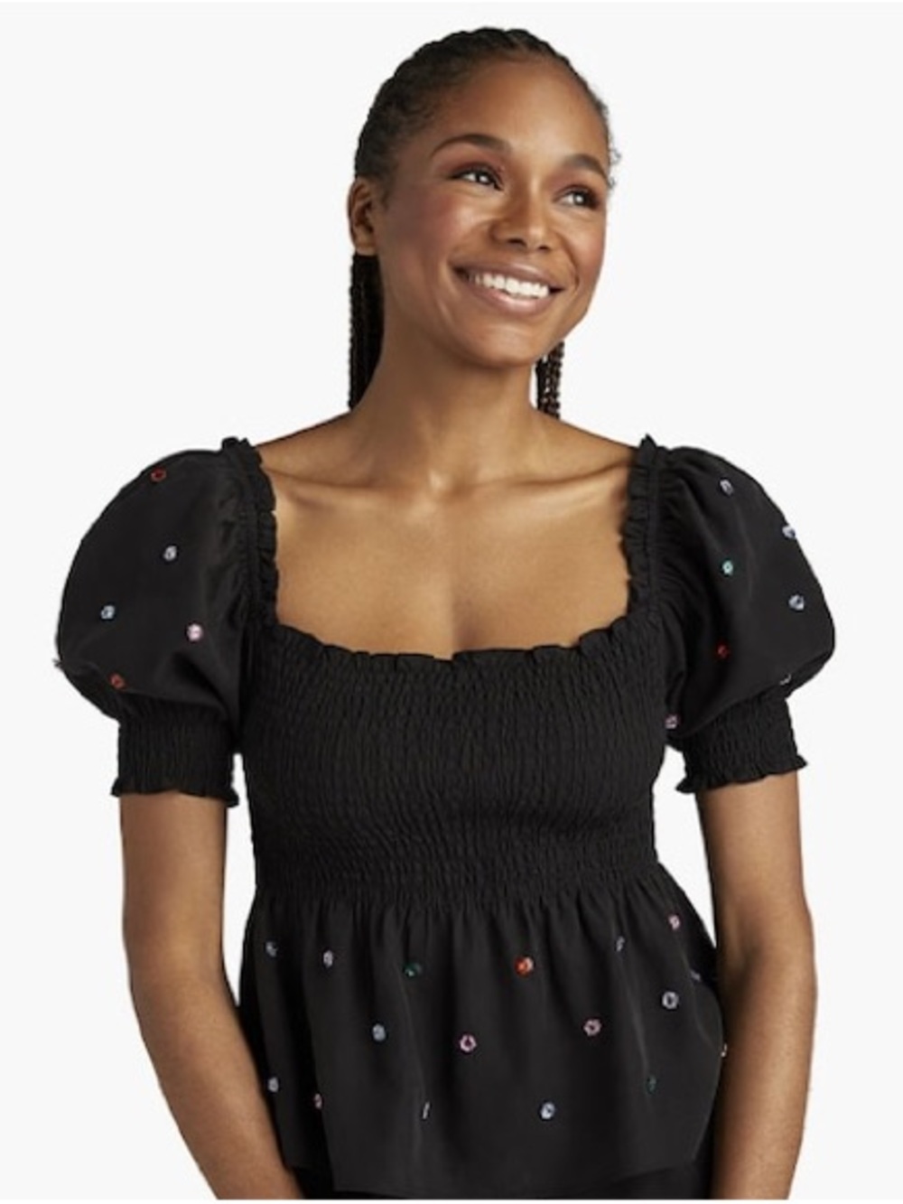 Hill House The Jewel Jammie Top In Black Size S